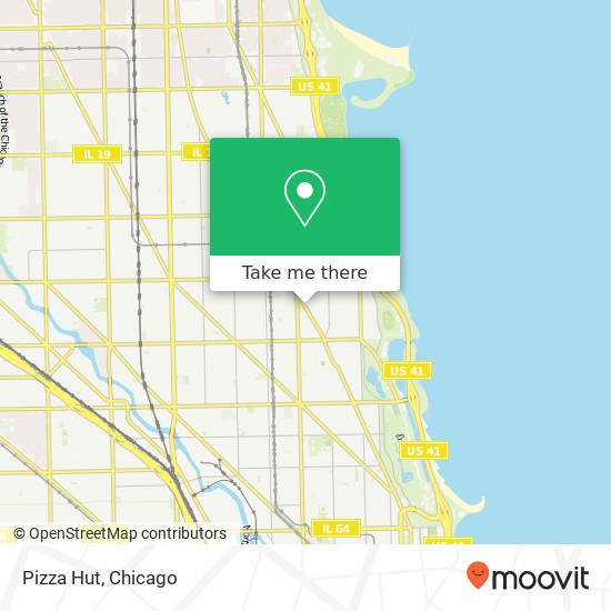 Mapa de Pizza Hut, 3009 N Clark St Chicago, IL 60657