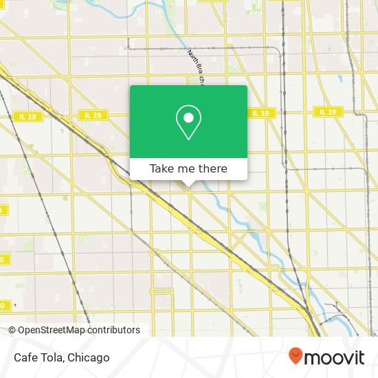 Mapa de Cafe Tola, 3224 N California Ave Chicago, IL 60618