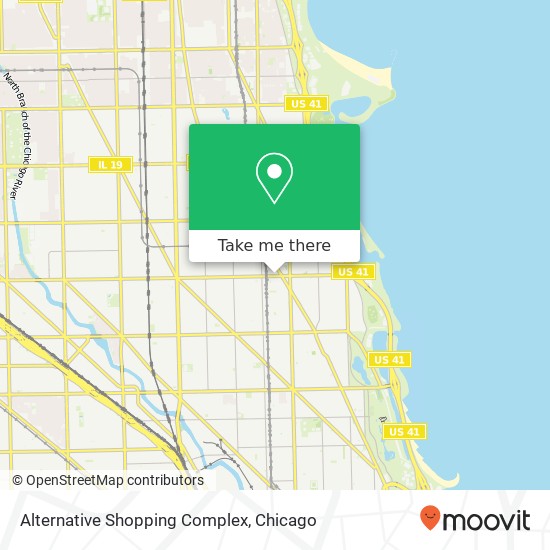 Mapa de Alternative Shopping Complex, 858 W Belmont Ave Chicago, IL 60657