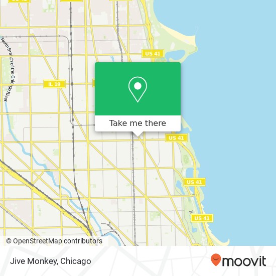 Mapa de Jive Monkey, 3226 N Clark St Chicago, IL 60657