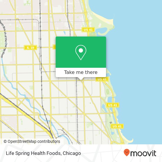 Mapa de Life Spring Health Foods, 3178 N Clark St Chicago, IL 60657