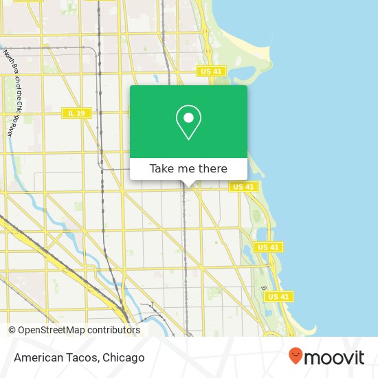 Mapa de American Tacos, 906 W Belmont Ave Chicago, IL 60657
