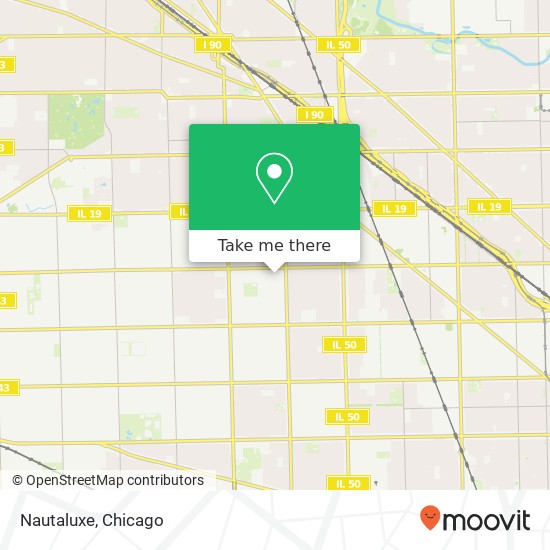 Mapa de Nautaluxe, 5247 W Eddy St Chicago, IL 60641