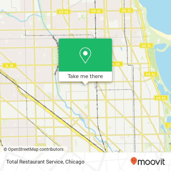 Mapa de Total Restaurant Service, 3518 N Seeley Ave Chicago, IL 60618