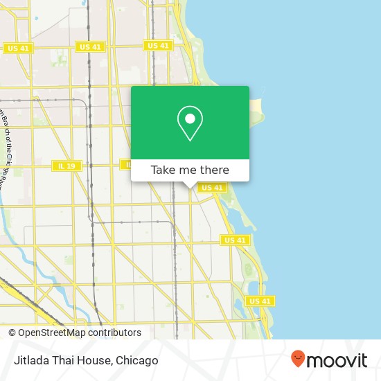 Mapa de Jitlada Thai House, 3715 N Halsted St Chicago, IL 60613