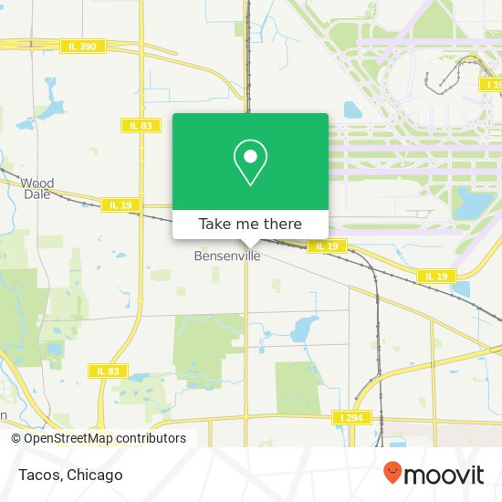 Mapa de Tacos, 26 E Green St Bensenville, IL 60106