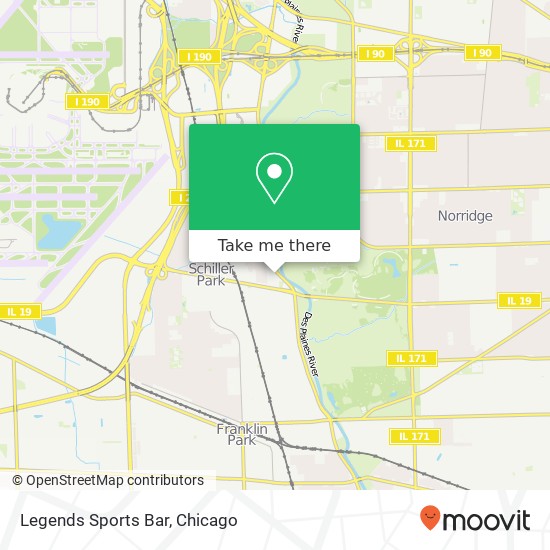 Legends Sports Bar, 4200 River Rd Schiller Park, IL 60176 map