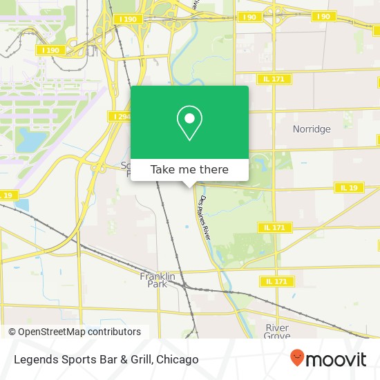 Legends Sports Bar & Grill map