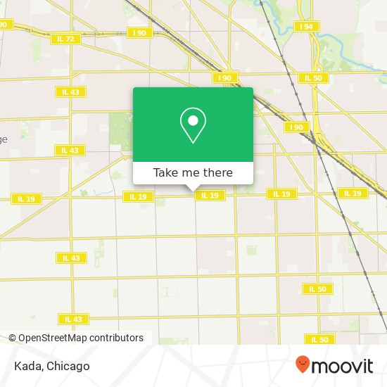 Mapa de Kada, 6000 W Irving Park Rd Chicago, IL 60634