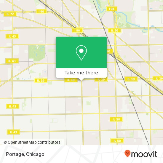 Mapa de Portage, 3938 N Central Ave Chicago, IL 60634