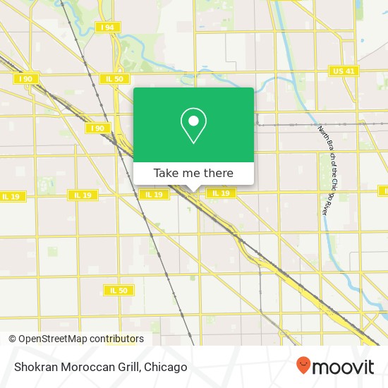 Shokran Moroccan Grill, 4027 W Irving Park Rd Chicago, IL 60641 map