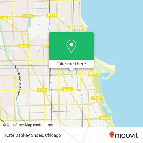 Mapa de Kate Dabkey Shoes, 4455 N Magnolia Ave Chicago, IL 60640