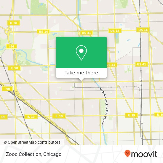 Mapa de Zooc Collection, 3210 W Lawrence Ave Chicago, IL 60625