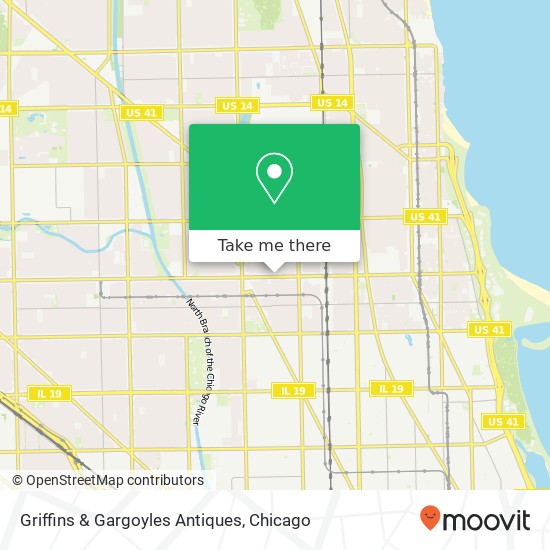 Mapa de Griffins & Gargoyles Antiques, 2140 W Lawrence Ave Chicago, IL 60625