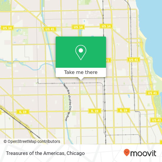 Mapa de Treasures of the Americas, 4724 N Lincoln Ave Chicago, IL 60625