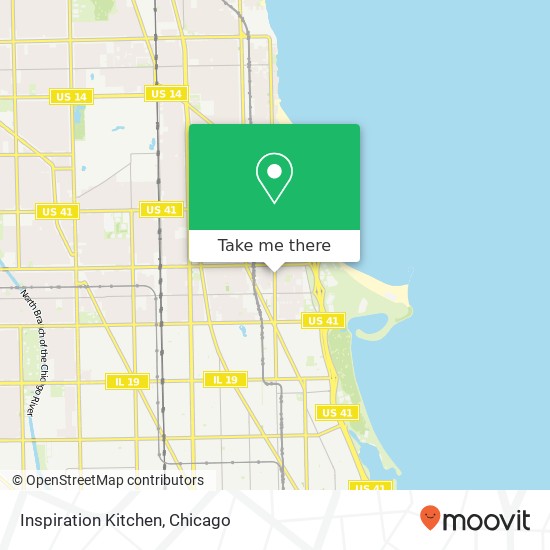 Mapa de Inspiration Kitchen, 4715 N Sheridan Rd Chicago, IL 60640