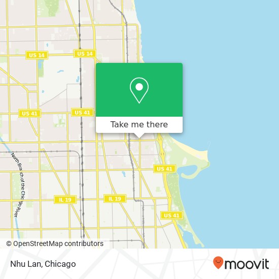 Mapa de Nhu Lan, 4810 N Sheridan Rd Chicago, IL 60640