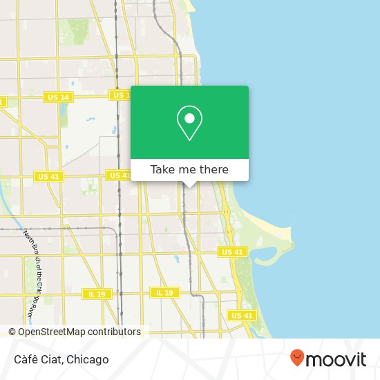 Mapa de Càfê Ciat, 1046 W Argyle St Chicago, IL 60640