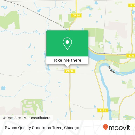 Mapa de Swans Quality Christmas Trees, 622 Randall Rd South Elgin, IL 60177