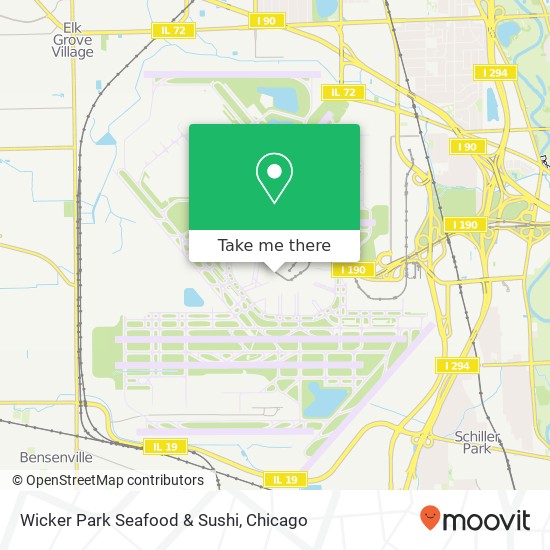 Mapa de Wicker Park Seafood & Sushi, Chicago, IL 60666