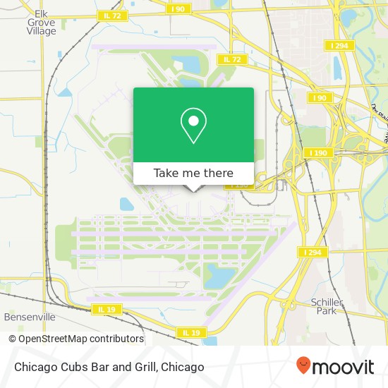 Chicago Cubs Bar and Grill, Chicago, IL 60666 map