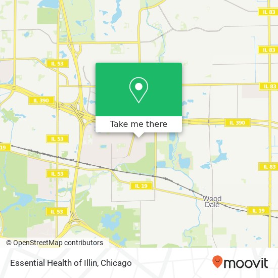 Essential Health of Illin, 639 Country Club Ln Itasca, IL map