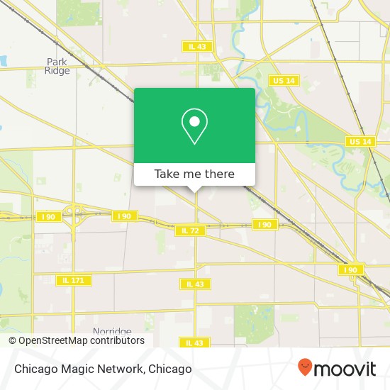 Chicago Magic Network map