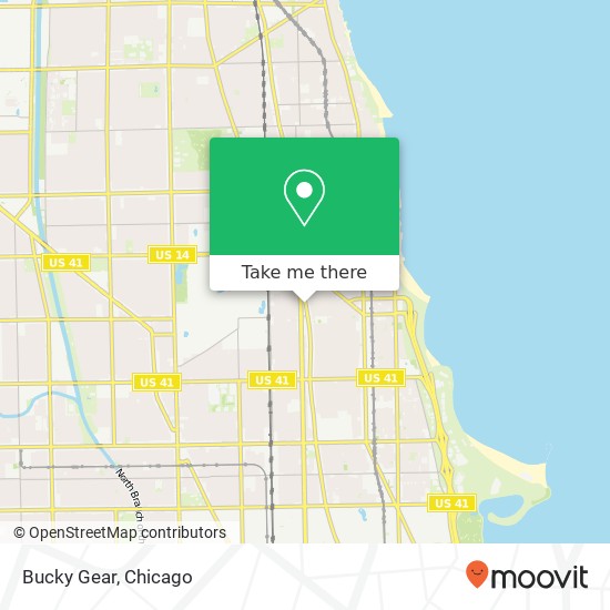 Mapa de Bucky Gear, 5644 N Clark St Chicago, IL 60660