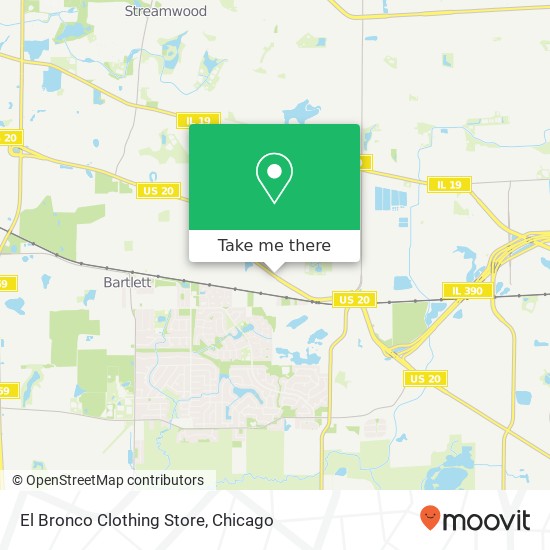 El Bronco Clothing Store, 2180 W Lake St Hanover Park, IL 60133 map