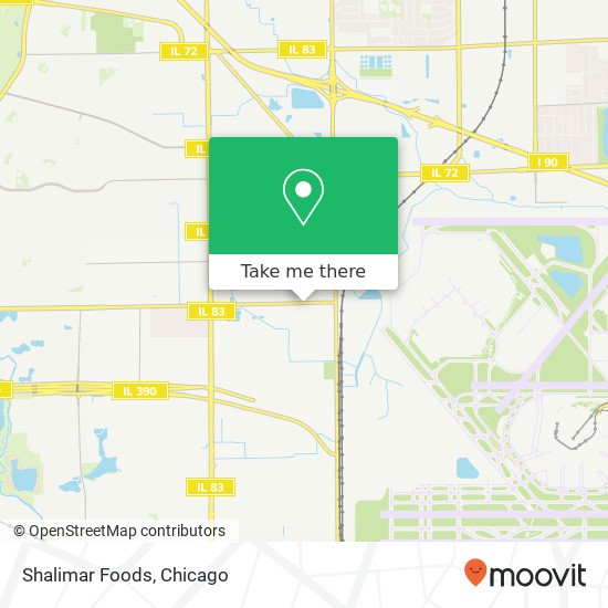 Mapa de Shalimar Foods, 2363 E Devon Ave Elk Grove Village, IL 60007