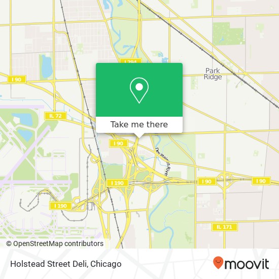 Mapa de Holstead Street Deli, 6400 Shafer Ct Rosemont, IL 60018