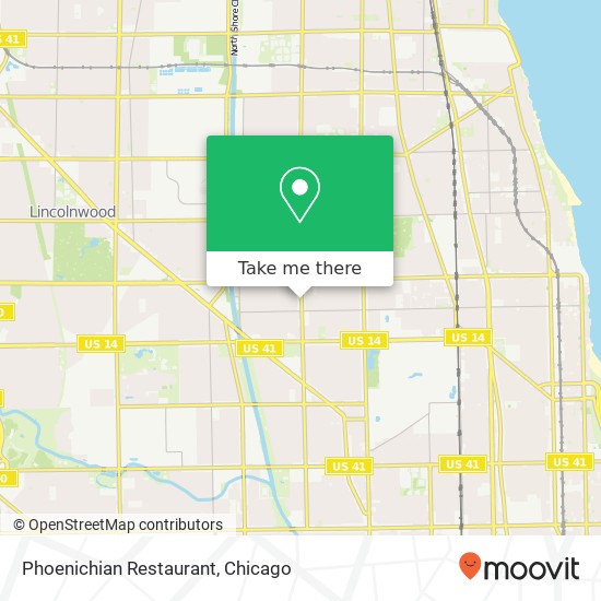 Phoenichian Restaurant, 6244 N California Ave Chicago, IL 60659 map