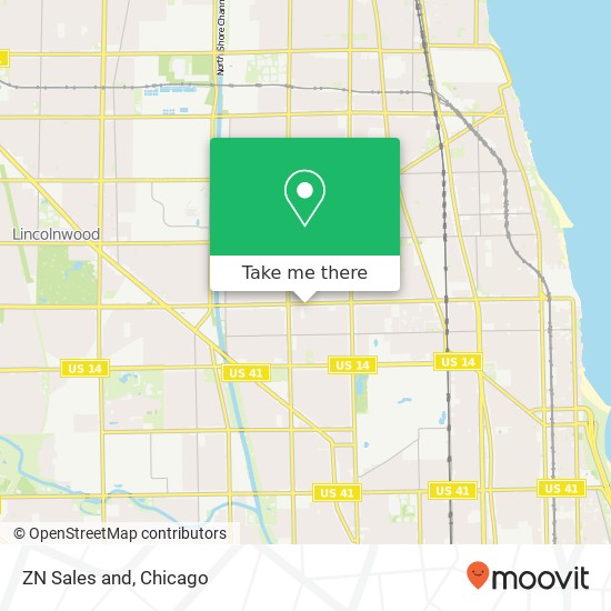 Mapa de ZN Sales and, 2659 W Devon Ave Chicago, IL 60659