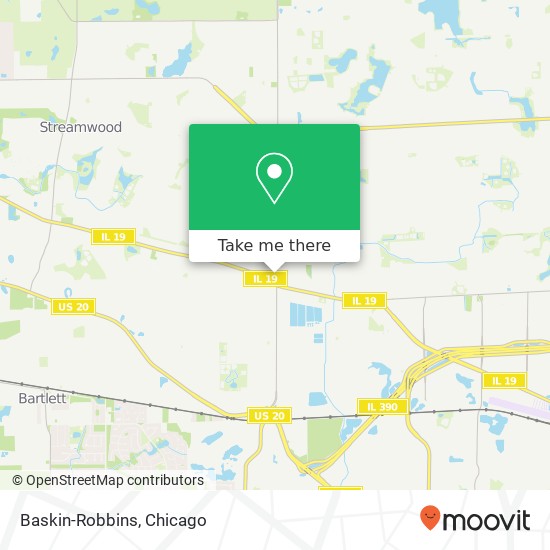 Mapa de Baskin-Robbins, 7450 Barrington Rd Hanover Park, IL 60133