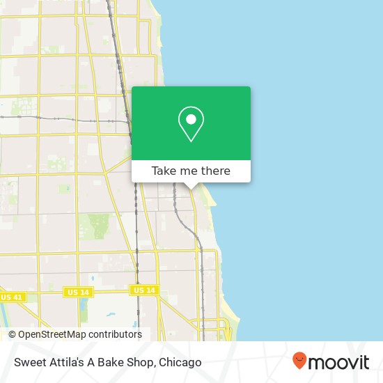 Mapa de Sweet Attila's A Bake Shop, 6981 N Sheridan Rd Chicago, IL 60626