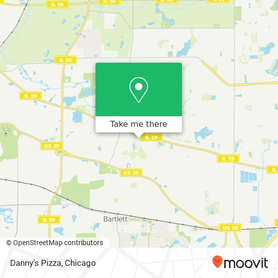 Danny's Pizza, 227 E Irving Park Rd Streamwood, IL 60107 map