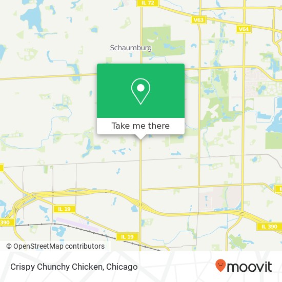 Mapa de Crispy Chunchy Chicken, 937 S Roselle Rd Schaumburg, IL 60193