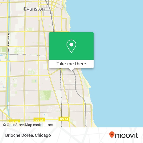 Mapa de Brioche Doree, W Chase Ave Chicago, IL 60626