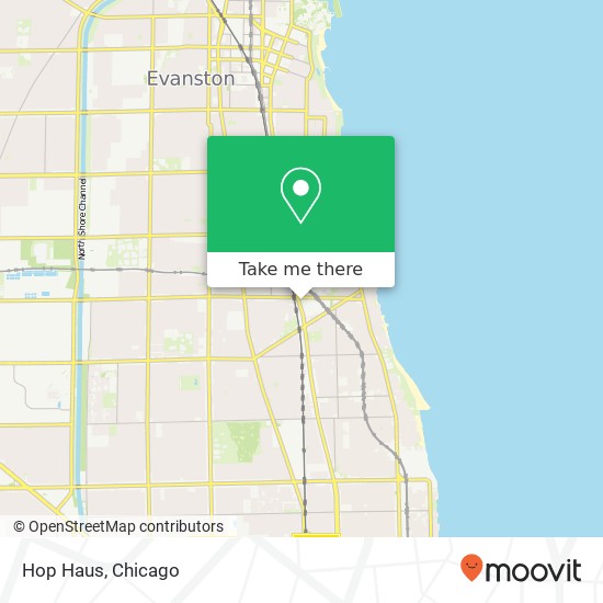 Mapa de Hop Haus, 7545 N Clark St Chicago, IL 60626