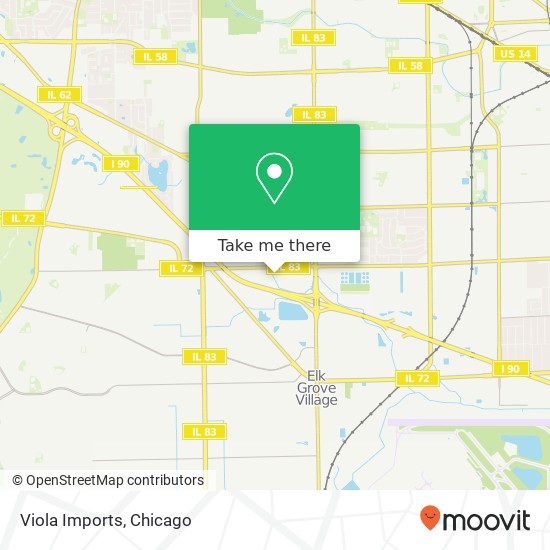 Mapa de Viola Imports, 113 S Weiler Rd Arlington Heights, IL 60005
