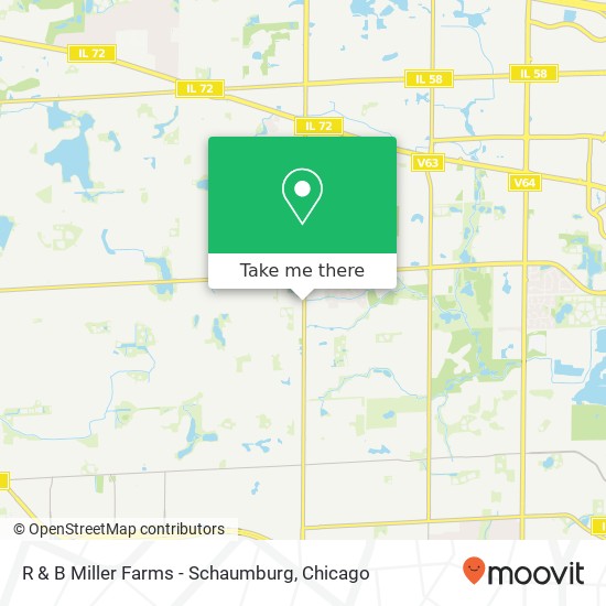 Mapa de R & B Miller Farms - Schaumburg, 190 S Roselle Rd Schaumburg, IL 60193