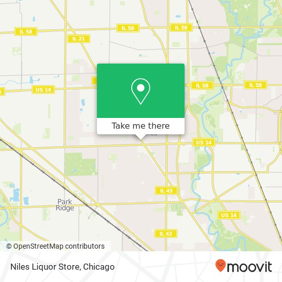 Mapa de Niles Liquor Store