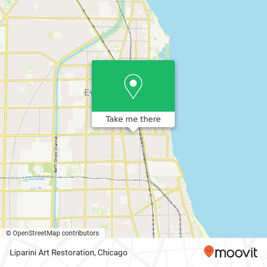 Mapa de Liparini Art Restoration, 823 Main St Evanston, IL 60202
