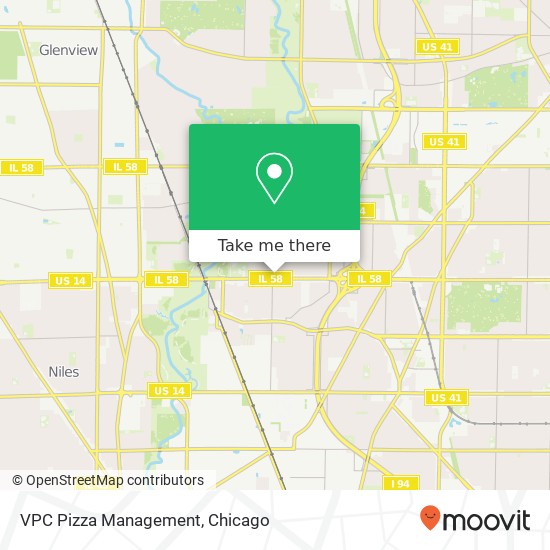 Mapa de VPC Pizza Management, 5990 Dempster St Morton Grove, IL 60053