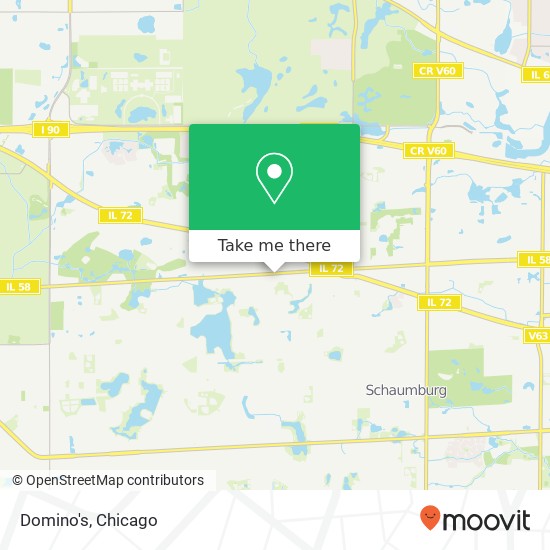 Mapa de Domino's, 1049 W Golf Rd Hoffman Estates, IL 60169