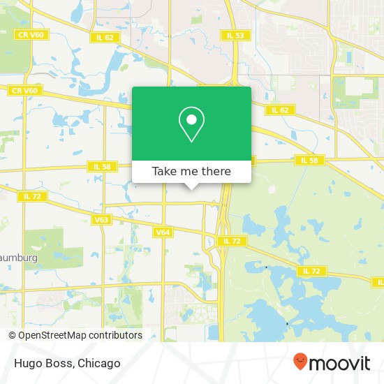 Mapa de Hugo Boss, Schaumburg, IL 60173