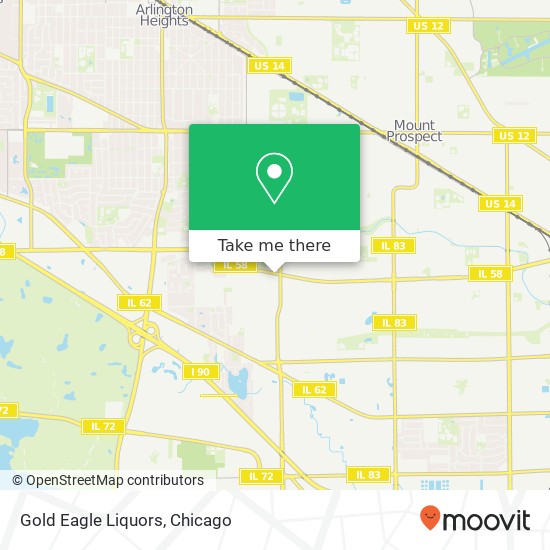 Gold Eagle Liquors map