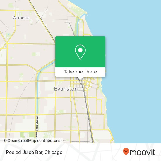 Peeled Juice Bar, 940 Church St Evanston, IL 60201 map