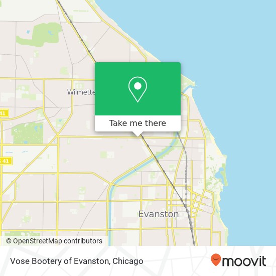 Mapa de Vose Bootery of Evanston, 1924 Central St Evanston, IL 60201