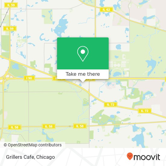 Mapa de Grillers Cafe, 2800 W Higgins Rd Hoffman Estates, IL 60169